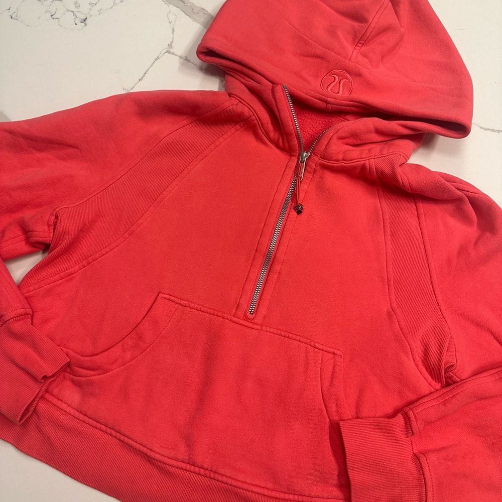 Lulu lemon scuba half zip pink